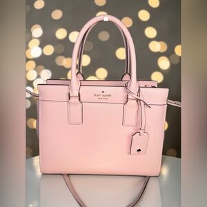 Like New ✨🩷 Kate Spade Cameron Medium Satchel Crossbody - Pink Saffiano Leather